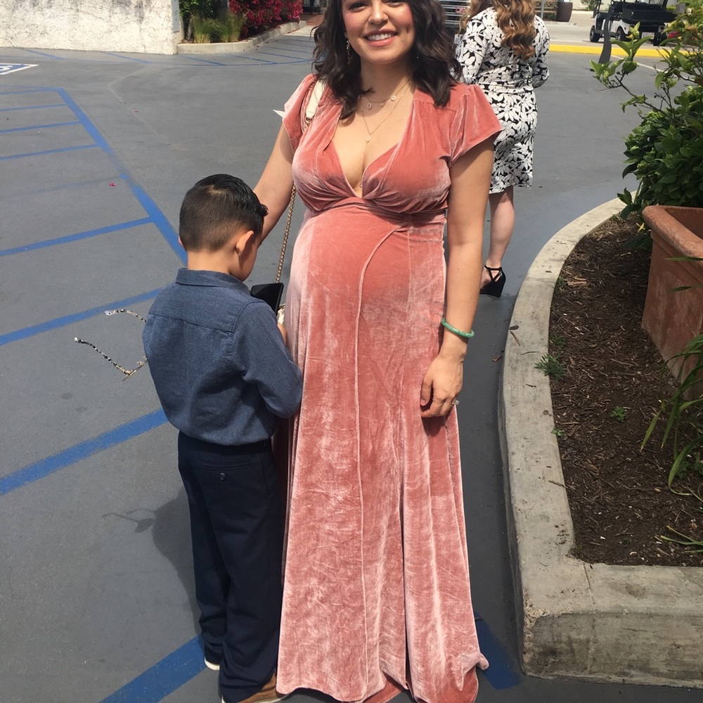 Tularosa Velour wrap dress